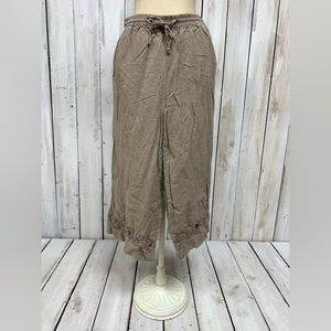 Coldwater Creek Women's Brown ankle pants